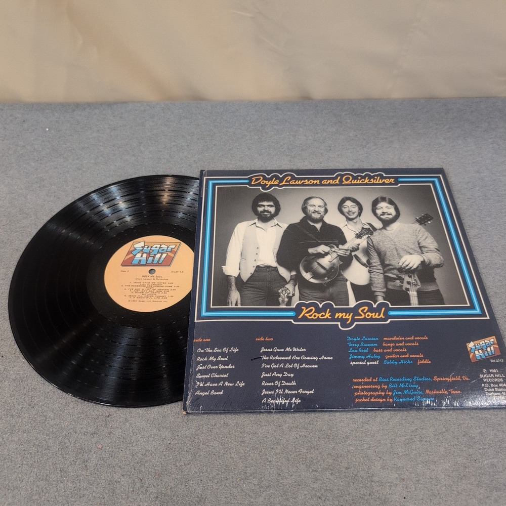 Doyle Lawson and Quicksilver Rock My Soul Bluegrass Gospel Vinyl LP Sugar Hill - Picture 2 of 2